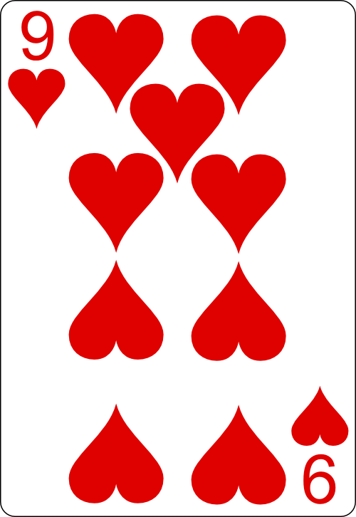 9 hearts
